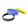 skyee Promotional Custom Embossed Color Printed Logo Silicon Bracelets