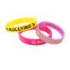 Skyee 2019 Selling Custom Debossed Color Fill in Silicone Wristband with Your Logo