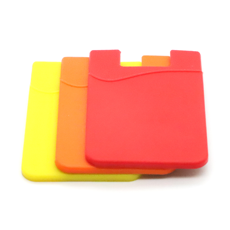 Promotional Gifts Customized Logo Printing Silicone Mobile Phone Card Holder