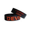 Debossed silicone wristband 